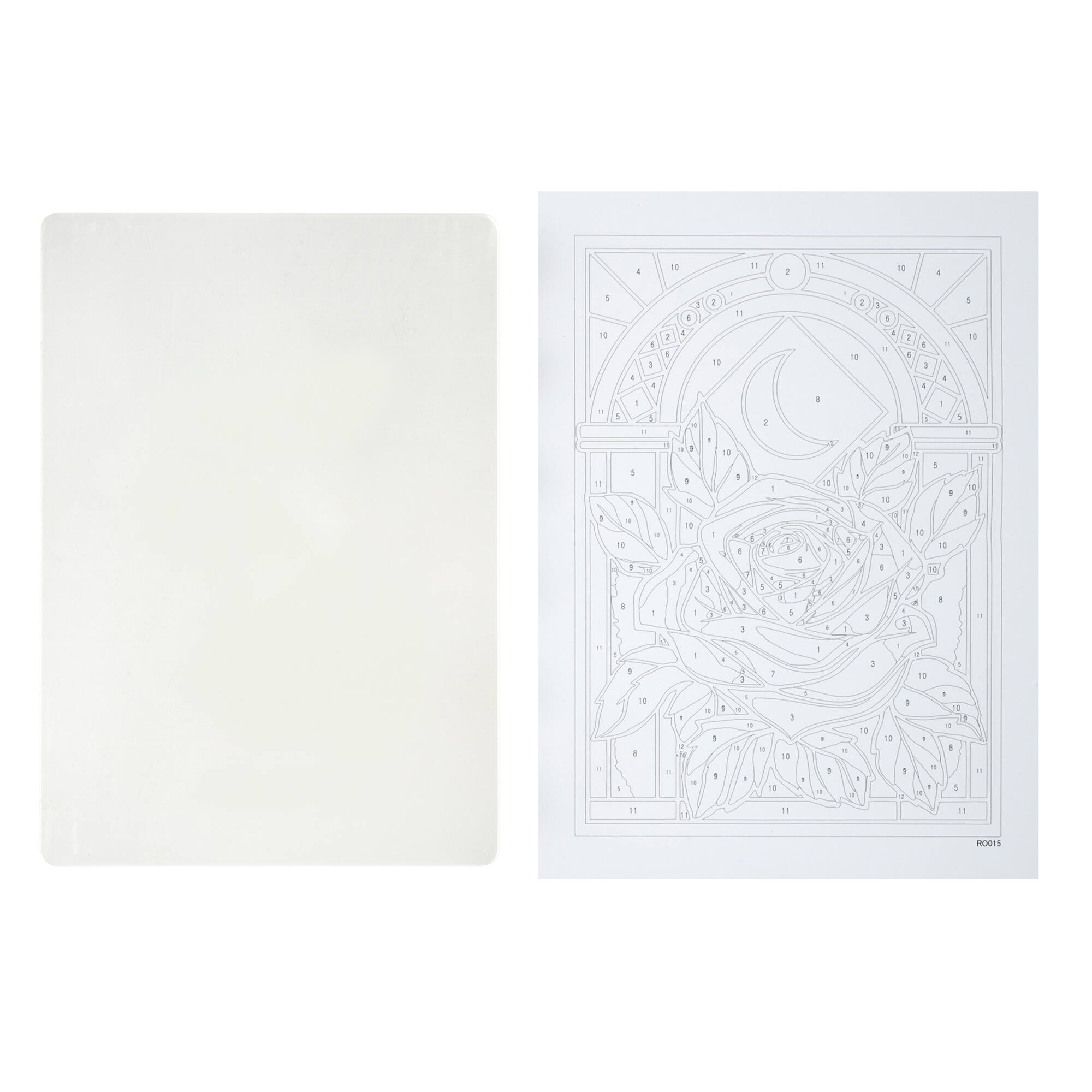 Stained Glass Rose Paint-by-Number Acrylic Surface Kit by Artist's Loft®